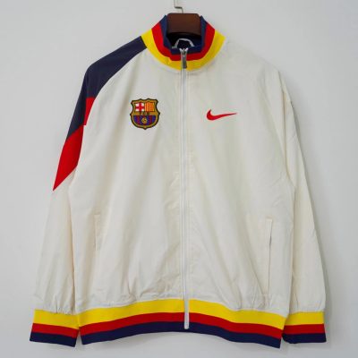 25/26 Barcelona White Windbreaker