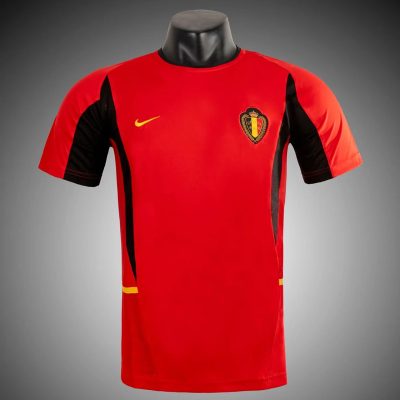 2002 Belgium Home Retro Soccer Jersey