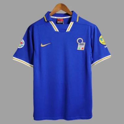 1996 Italy Home Retro Soccer Jersey