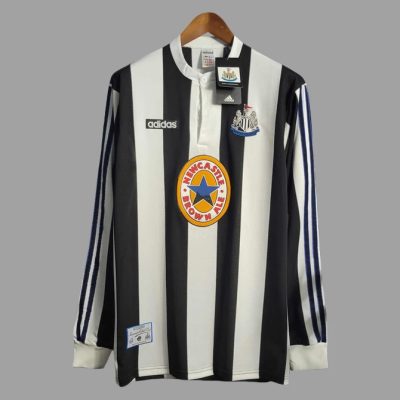 95/97 Newcastle United Home Long Sleeve Retro Soccer Jersey