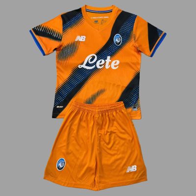 25/26 Atalanta Third Kids Soccer Jersey Size 16-28
