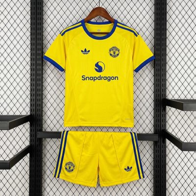 26/27 Manchester United Goalkeeper Yellow Kids Soccer Jersey