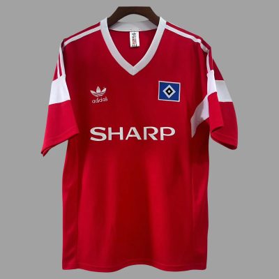 88/89 Hamburger Away Retro Soccer Jersey