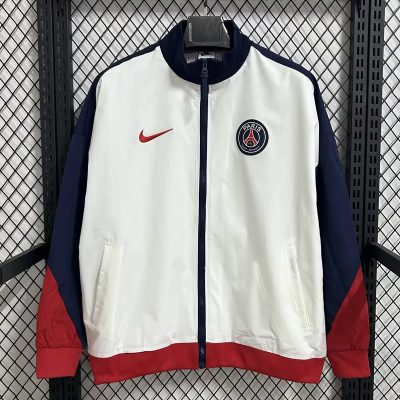 25/26 PSG White Navy Strike Anthem Jacket