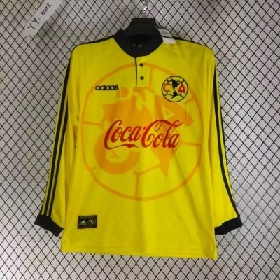 97/98 Club America Home Long Sleeve Retro Soccer Jersey