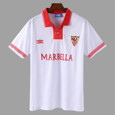 94/96 Sevilla Home Retro Soccer Jersey