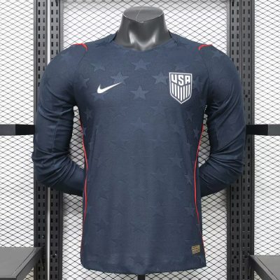 2026 USA Away Player Version Long Sleeve Soccer Jersey
