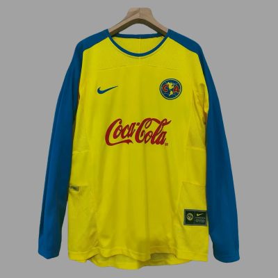 03/04 Club America Home Long Sleeve Retro Soccer Jersey