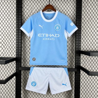26/27 Manchester City Home Kids Soccer Jersey