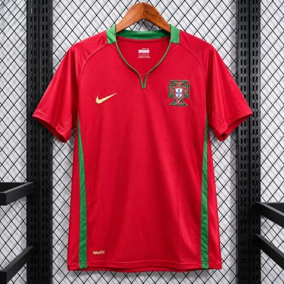 2008 Portugal Home Retro Soccer Jersey