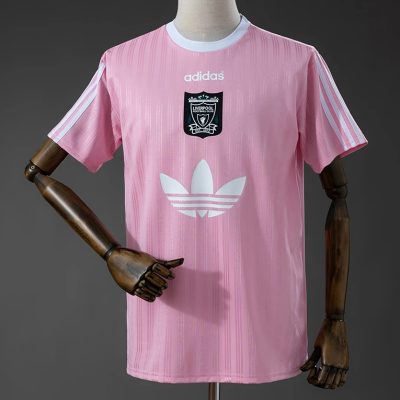 95/96 Liverpool Light Pink Polyester Shirt