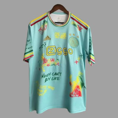 25/26 Ajax Bob Marley Light Green Soccer Jersey