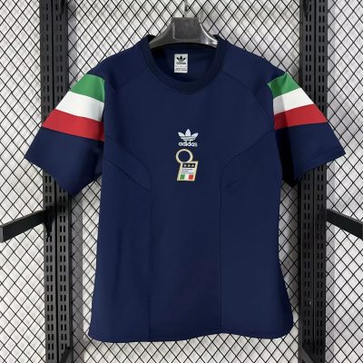 2026 Italy Blue Short Sleeve Sweatshirt