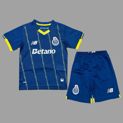 25/26 Porto Fourth Kids Soccer Jersey Size 16-28