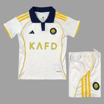 25/26 Al-Nassr Third Kids Soccer Jersey Size 16-28
