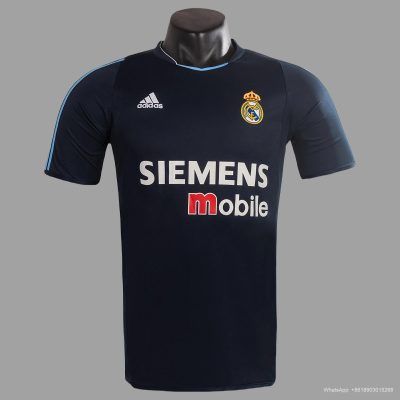 03/04 Real Madrid Away Retro Soccer Jersey