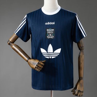 95/96 Liverpool Dark Blue Polyester Shirt