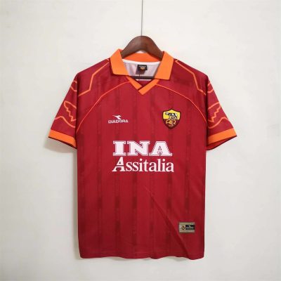 99/00 Roma Home Retro Soccer Jersey