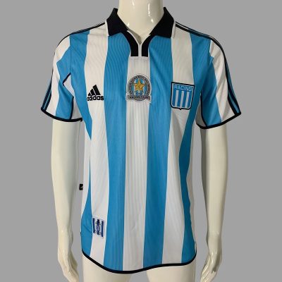 00/01 Racing Home Retro Soccer Jersey