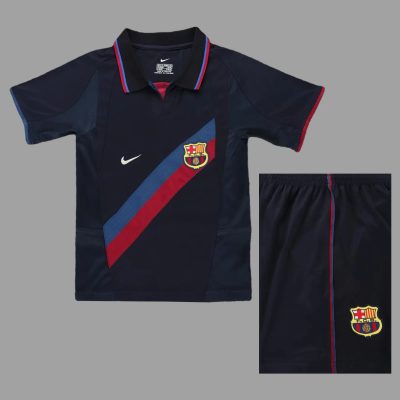 02/03 Barcelona Away Kids Retro Soccer Jersey Size 16-28