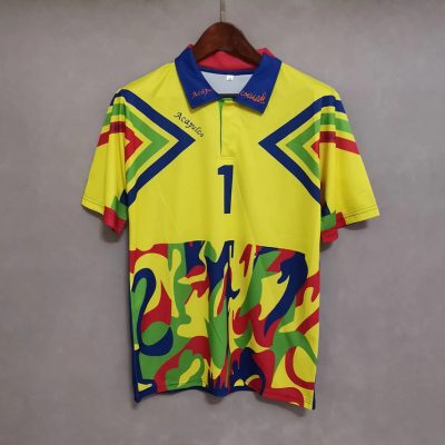1994 Mexico Goalkeeper J.CAMPOS Yellow Soccer Jersey