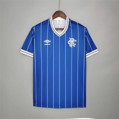 82/84 Rangers Home Retro Soccer Jersey