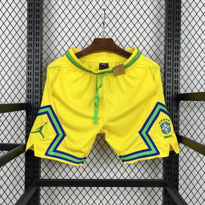 2026 Brazil Yellow Casual Shorts