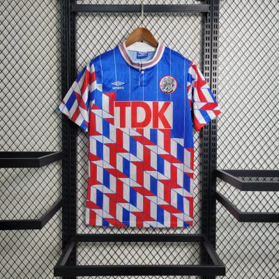 89/90 Ajax Away Retro Soccer Jersey