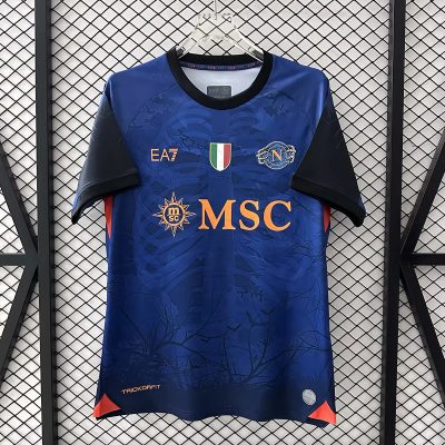 25/26 Napoli Halloween Version Blue Soccer Jersey