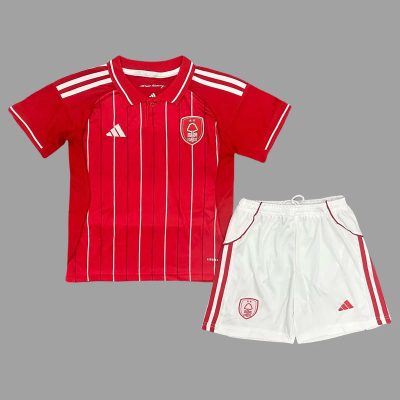 25/26 Nottingham Forest Home Kids Soccer Jersey Size 16-28