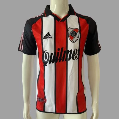 00/02 River Plate Away Retro Soccer Jersey