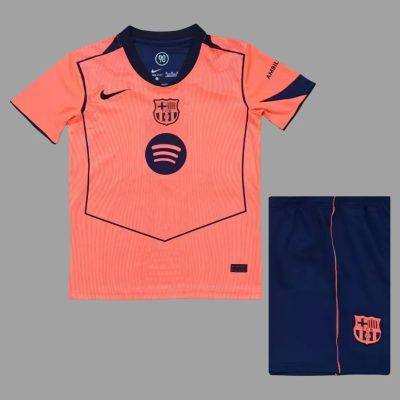 25/26 Barcelona Third Kids Soccer Jersey Size 16-28