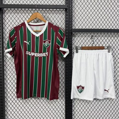 2026 Fluminense Home Kids Soccer Jersey Size 16-28