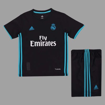 17/18 Real Madrid Away Kids Retro Soccer Jersey Size 16-28