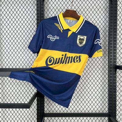 95/96 Boca Juniors Home Retro Soccer Jersey