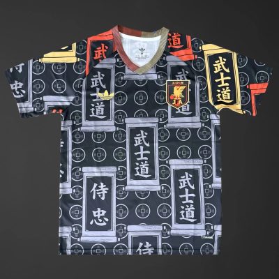 2026 Japan Kanji Bushido The Way of the Warrior Black Soccer Jersey