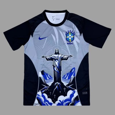 2026 Brazil JESUS Gray Soccer Jersey