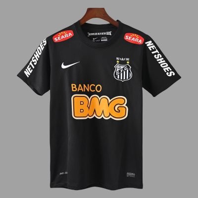 2012 Santos Neymar Special Version With Sleeve Sponsor Retro Soccer Jersey