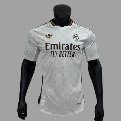 24/25 Real Madrid × LV White Soccer Jersey