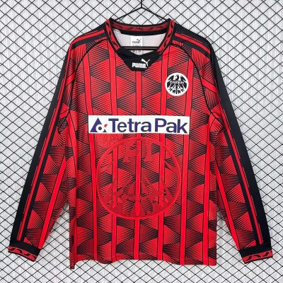 95/96 Frankfurt Home Long Sleeve Retro Soccer Jersey