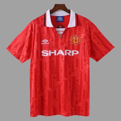 92/94 Manchester United Home Retro Soccer