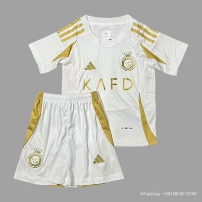 24/25 Al-Nassr Third Kids Soccer Jersey Size 16-28