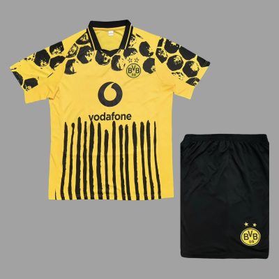 2025 Dortmund World Cup Home Kids Soccer Jersey Size 16-28