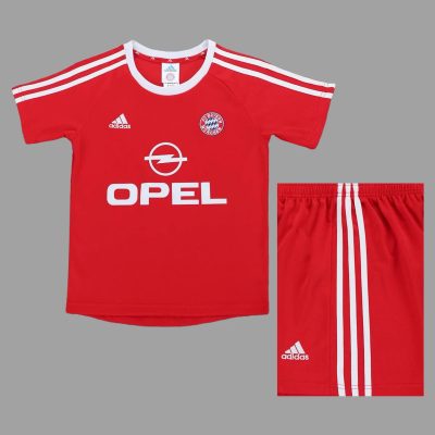 01/02 Bayern Munich UEFA Super Cup Home Kids Retro Soccer Jersey Size 16-28