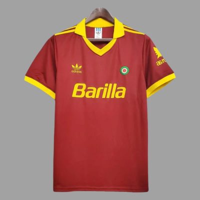 91/92 Roma Home Retro Soccer Jersey