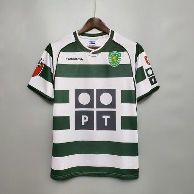 02/03 Sporting Lisbon Home Retro Soccer Jersey