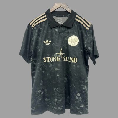 24/25 Ajax x Stone Island Version Black Soccer Jersey