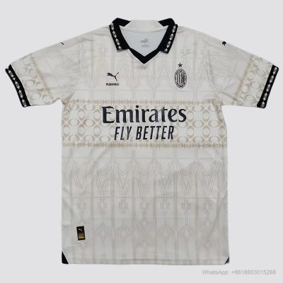 23/24 AC Milan fourth Beige soccer jersey yupoo