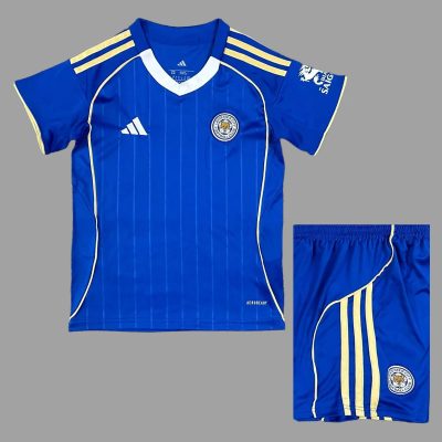 25/26 Leicester City Home Kids Soccer Jersey Size 16-28