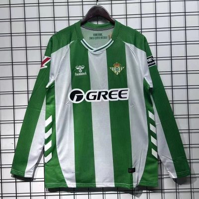 25/26 Real Betis Home Long Sleeve Soccer Jersey
